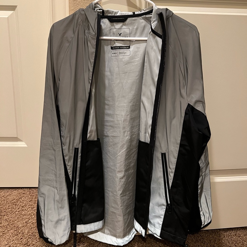 Reflective American eagle Windbreak/rain jacket